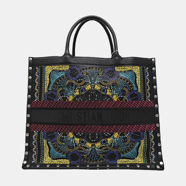 Book Tote Large Calfskin Multicolor