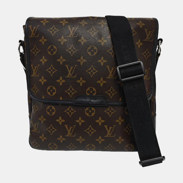 Monogram Coated Canvas Shoulder Bag Brown