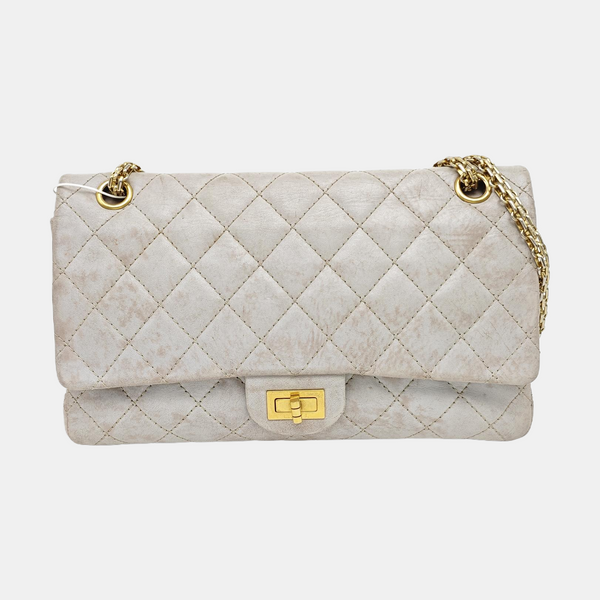 2.55 227 (jumbo) Quilted Calfskin Gray