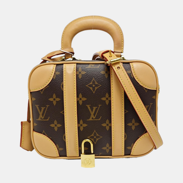 LUGGAGE Monogram Coated Canvas Brown