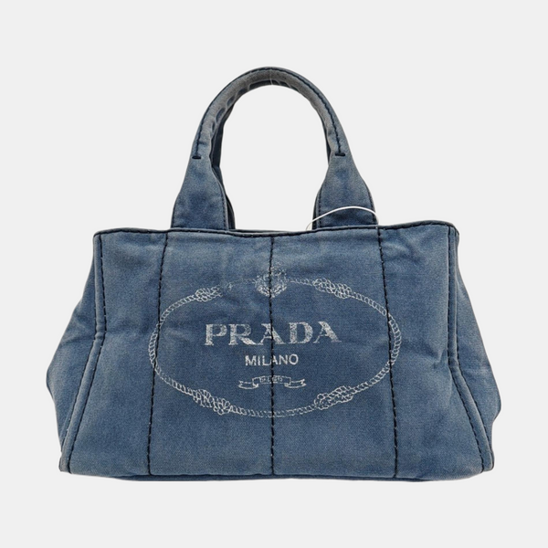 Denim Quilted Canvas Blue