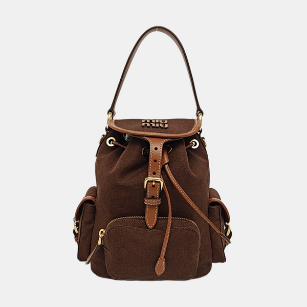Fabric Backpack Brown