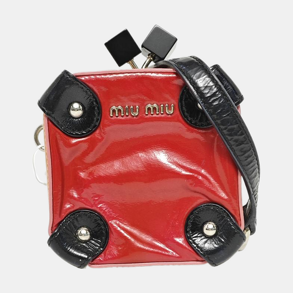 Patent Leather Shoulder Bag Red