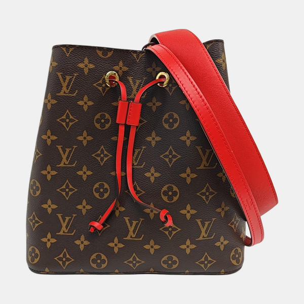 NÉONOÉ MM Monogram Coated Canvas Brown