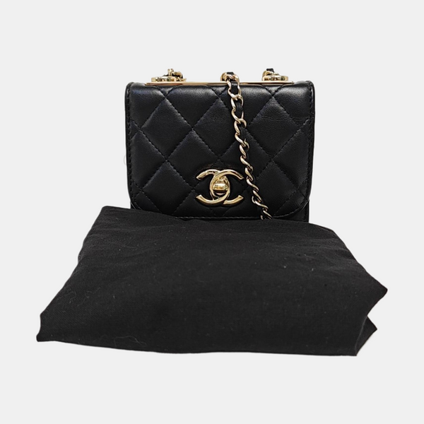 TRENDY CC Quilted Lambskin Black