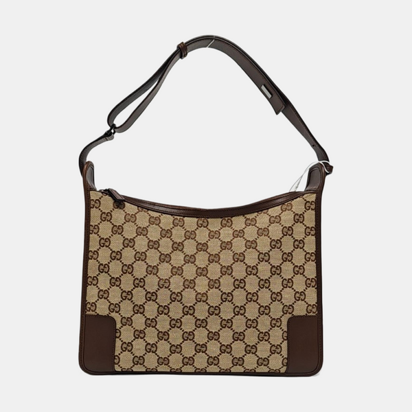 Monogram Canvas Top Handle Bag Brown