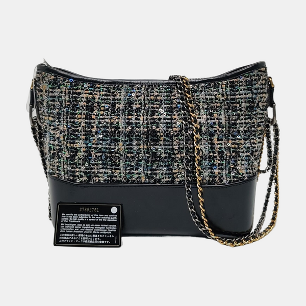 GABRIELLE Medium Quilted Wool Blue