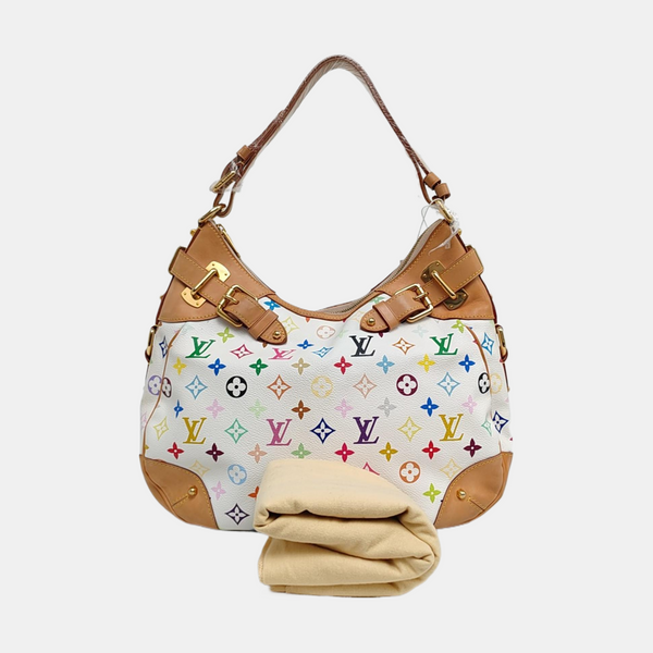 GRETA Monogram Coated Canvas White