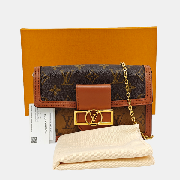 DAUPHINE WOC Monogram Coated Canvas Brown