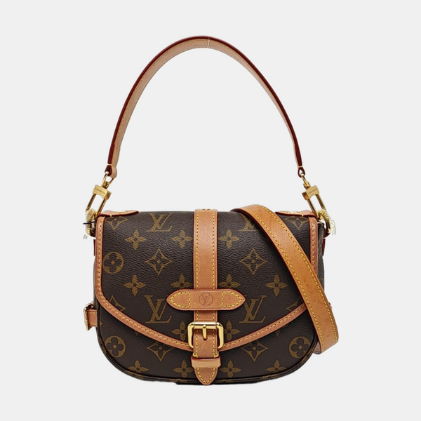 SAUMUR BB Monogram Coated Canvas Brown