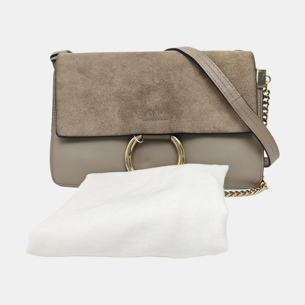 Faye Small Calfskin Gray
