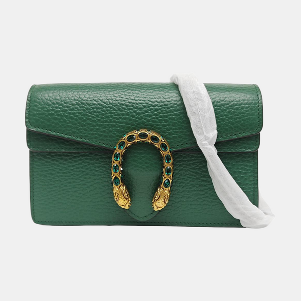 Dionysus Super Mini Calfskin Green