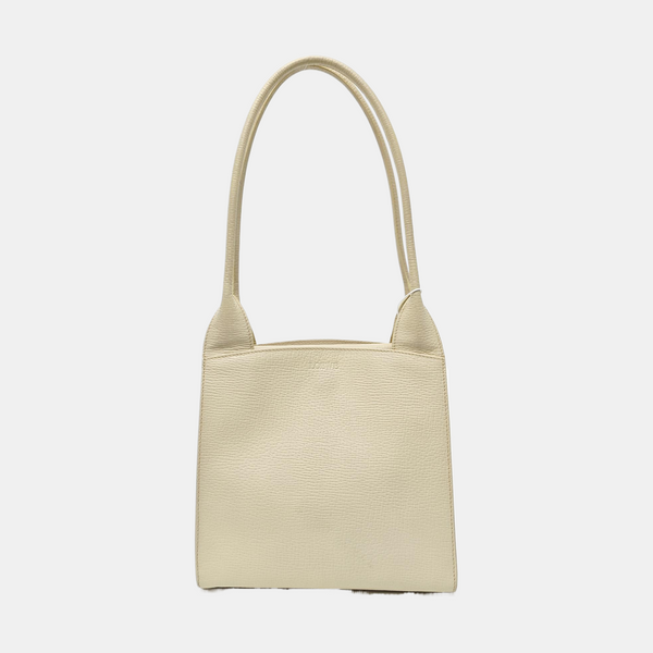 Calfskin Top Handle Bag Beige