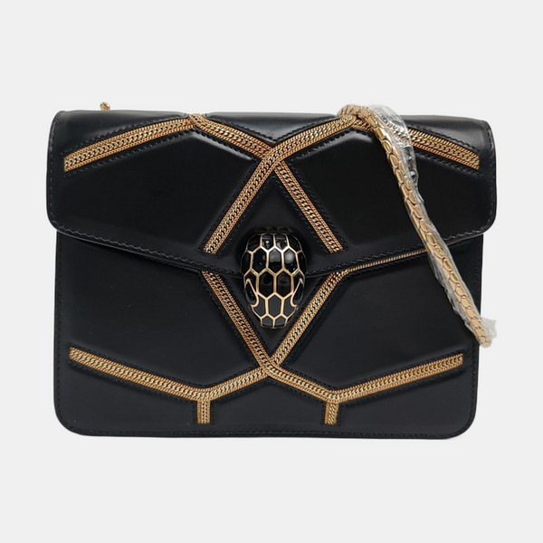 SERPENTI FOREVER Small Calfskin Black