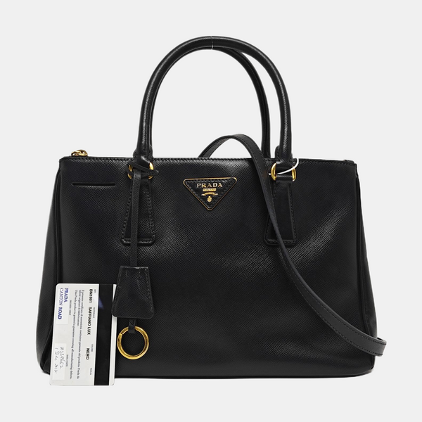 Galleria Saffiano Calfskin Black