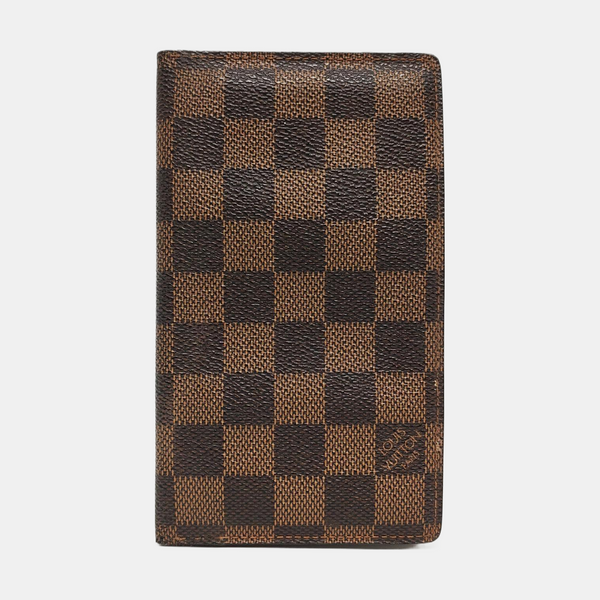 JAMES Damier Ebene Coated Canvas Brown Wallet