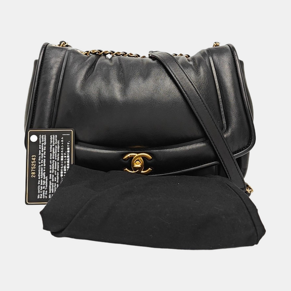 Vintage Puffy Lambskin Black