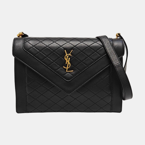 GABY Quilted Lambskin Black