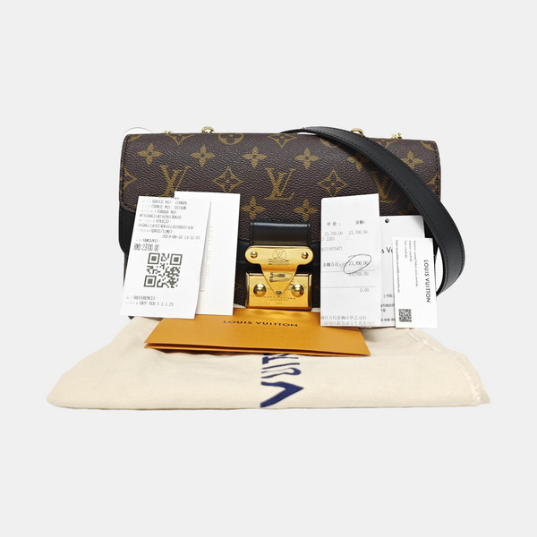 MARCEAU Monogram Coated Canvas Brown