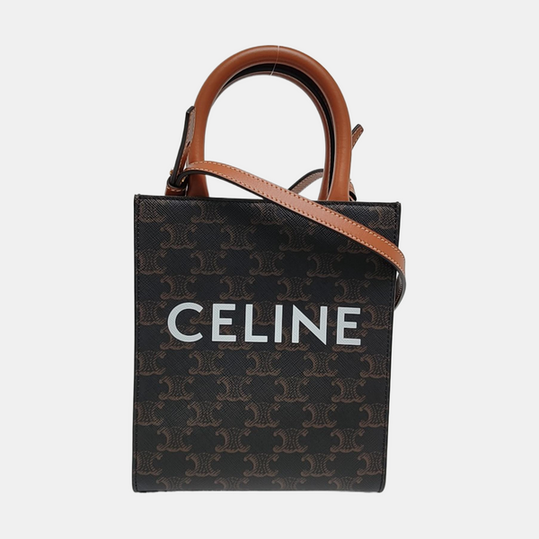CABAS CELINE Mini Coated Canvas Brown