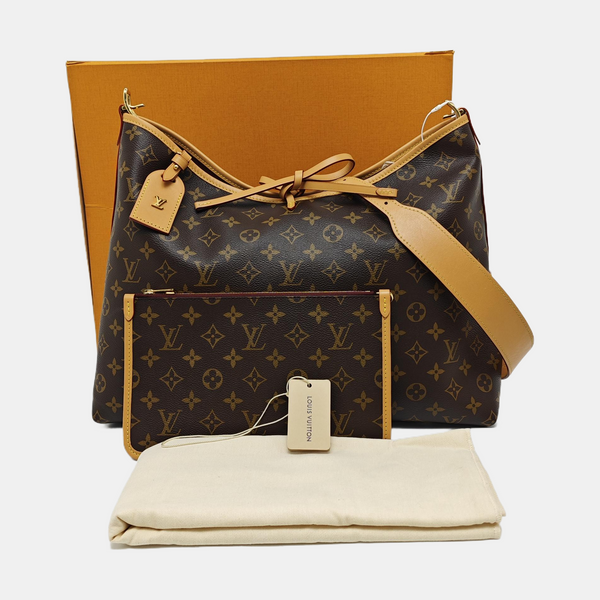 CARRYALL MM Monogram Coated Canvas Brown