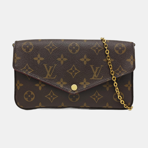 FÉLICIE Monogram Coated Canvas Brown