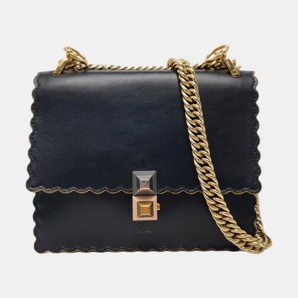 Authenticated pre-owned Kan I Mini Calfskin Black - Shoulder Bag at Looply