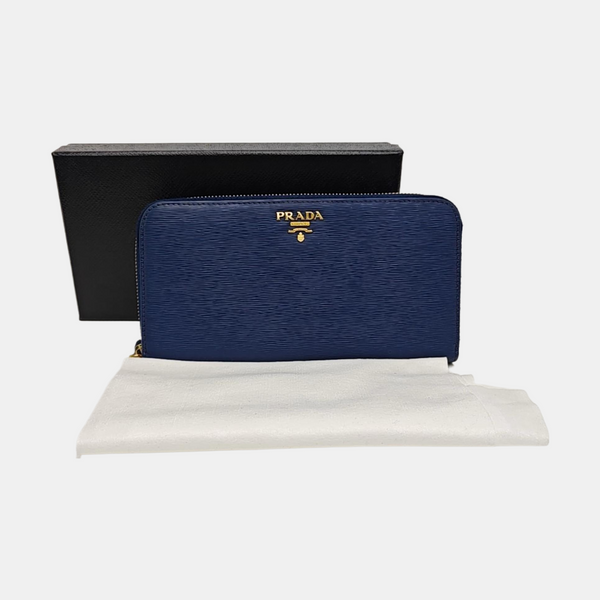 Calfskin Wallet Blue