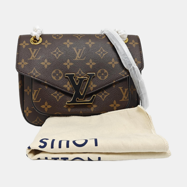 PASSY Monogram Coated Canvas Brown