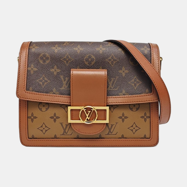DAUPHINE MM Monogram Coated Canvas Brown