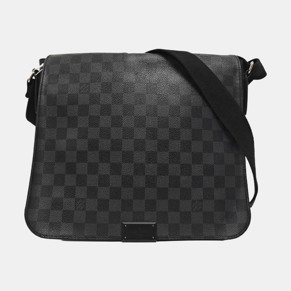 DISTRICT MM Damier Graphite Coated Canvas Gray