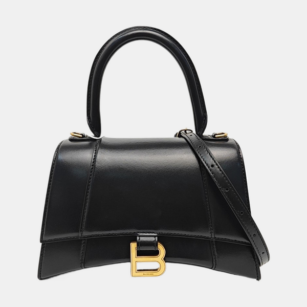 Hourglass S Calfskin Black