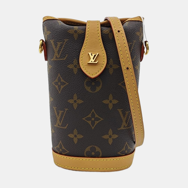 FOLD ME Monogram Coated Canvas Brown