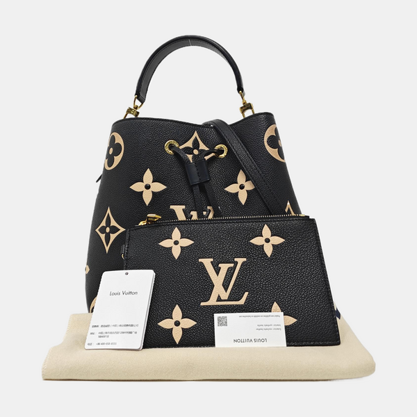 NÉONOÉ MM Calfskin Black