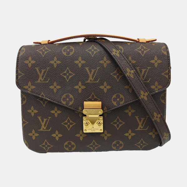 MÉTIS MM Monogram Coated Canvas Brown
