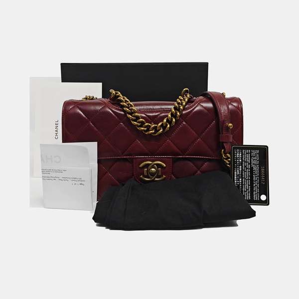 PREFECT EDGE Quilted Calfskin Red