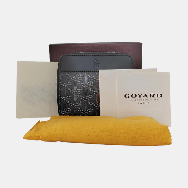 Saint-Marc Coated Canvas Black Wallet