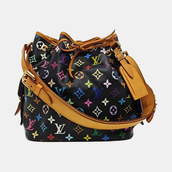 LV × TM NÉONOÉ MM Monogram Coated Canvas Black