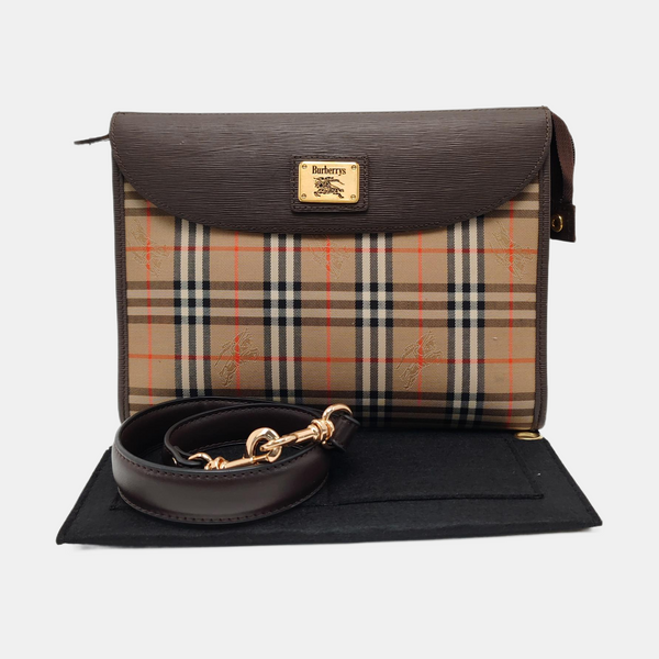 Canvas Clutch Beige