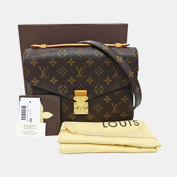 MÉTIS MM Monogram Coated Canvas Brown