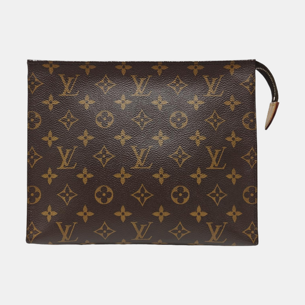 TOILET POCKET 26 Monogram Coated Canvas Brown