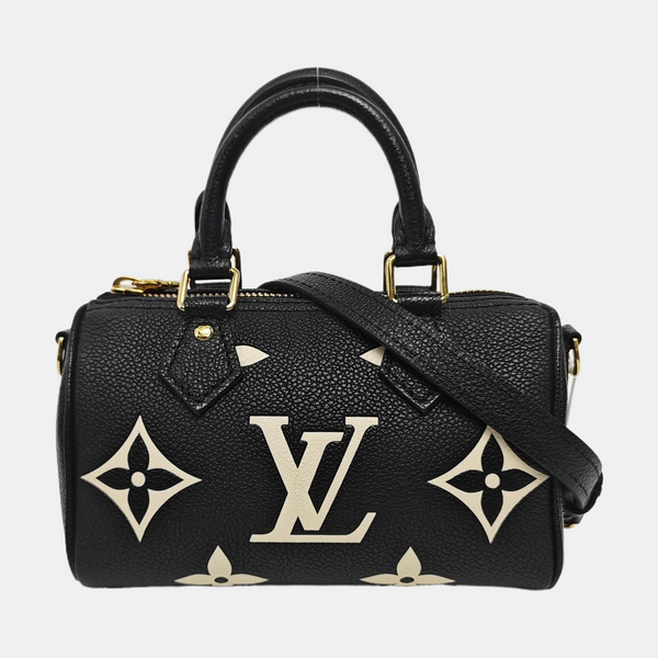 SPEEDY Nano Monogram Calfskin Black