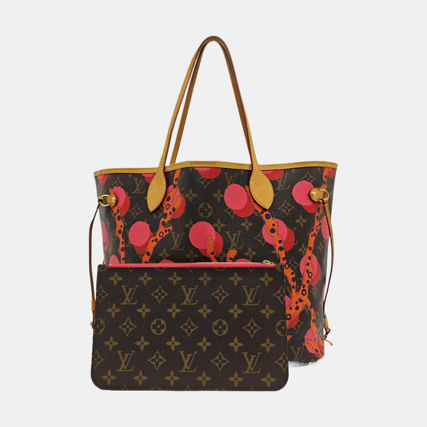 NEVERFULL MM Monogram Coated Canvas Brown