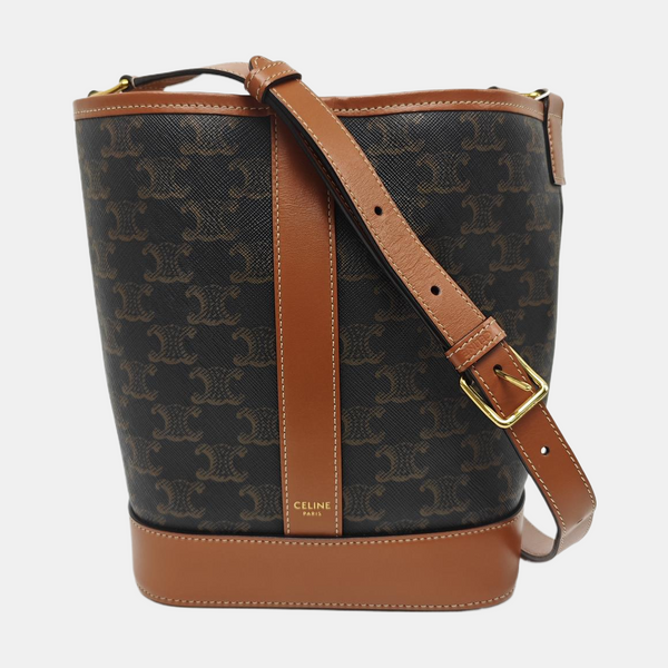 TRIOMPHE CANVAS Small Coated Canvas Brown