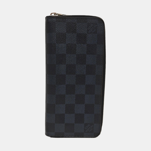 ZIPPY Damier Coated Canvas Blue Wallet