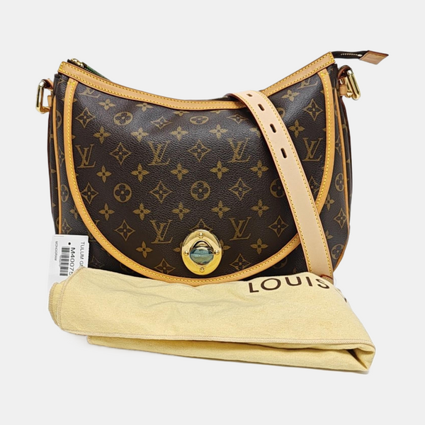 TULUM Monogram Coated Canvas Brown