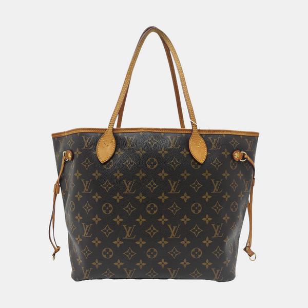 NEVERFULL MM Monogram Coated Canvas Brown