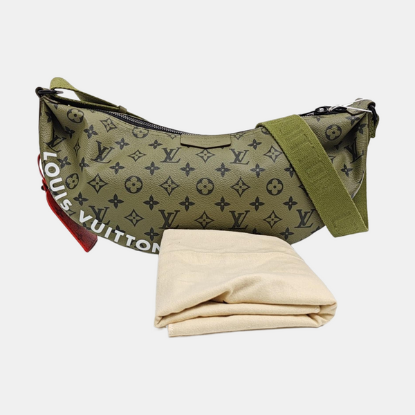 Monogram Coated Canvas Shoulder Bag Green