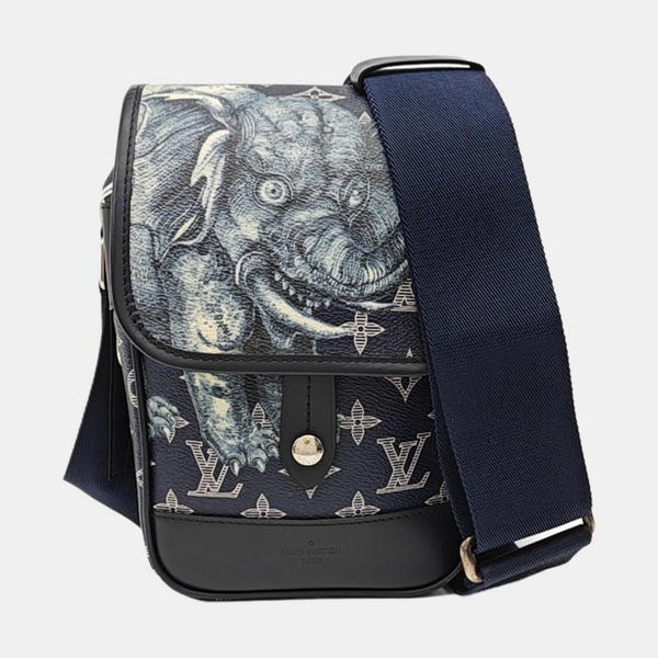 CHAPMAN SAVANE BB Monogram Coated Canvas Blue