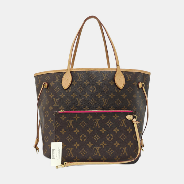NEVERFULL MM Monogram Coated Canvas Brown